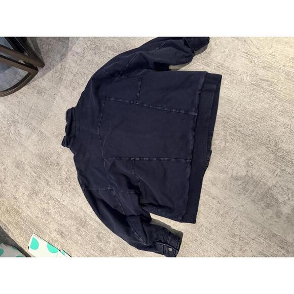 NWOT Pilcro Women's Utility Jacket Washed Navy Size XL - Picture 5 of 5